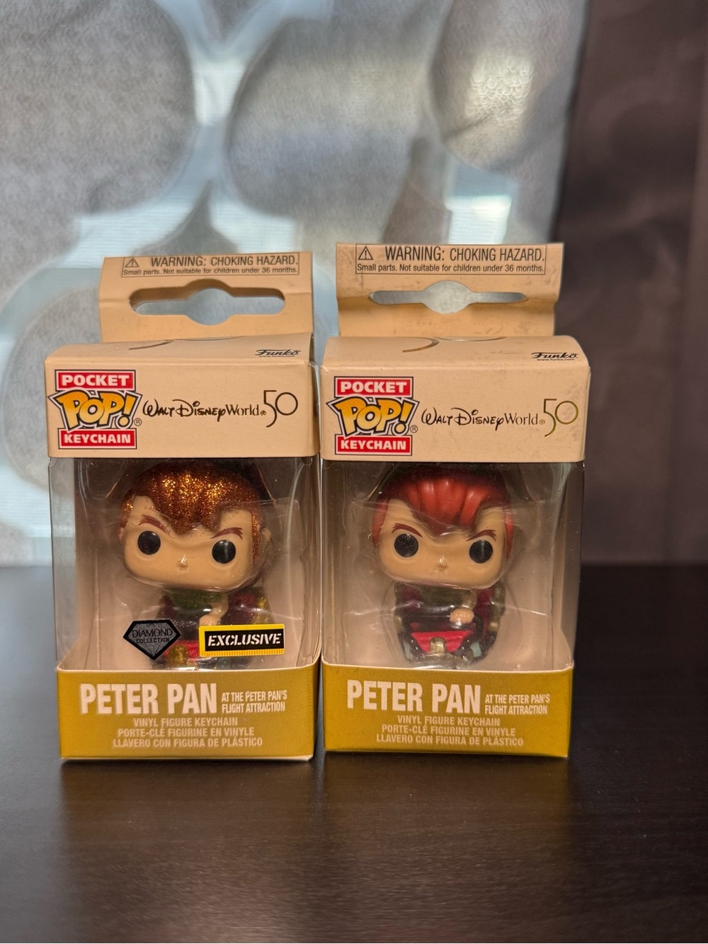 Funko Pocket Pop! Peter Pan Keychain Duo - Green, Red, Gold